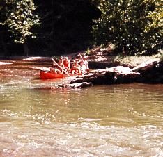 Family floating fun on the Ouachita River in Arkansas. 